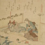 Katsushika Hokusai Mizugai (the Gutter Shell) Poster 1821 Wall Art Painting