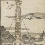 Katsushika Hokusai Mt Fuji Viewed From Rakan Temple Poster 1830 Wall Art Painting