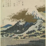 Katsushika Hokusai (Signature Aratame Litsu Hitsu) Mount Fuji From Lake Ashi in Hakone to 1830s Poster 1830–1833 Wall Art Painting