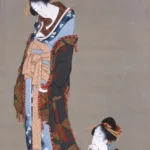 Katsushika Hokusai Two Beauties Edo Period 19th Poster 1830 Wall Art Painting