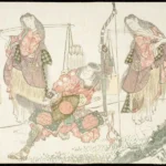 Katsushika Hokusai The Story of Minamoto Tametomo Circa Poster 1805–1810 Wall Art Painting