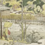 Katsushika Hokusai Untitled River and Temple Circa Poster 1802 Wall Art Painting