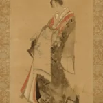 Katsushika Hokusai Walking Courtesan Circa Poster 1803–1804 Wall Art Painting