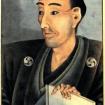 Katsushika Hokusai Man with Chonmage Edo Period Poster 1830 Wall Art Painting