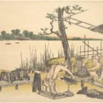 Katsushika Hokusai 今戸川 Imadogawa Ca Poster 1801 Wall Art Painting