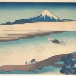 Katsushika Hokusai 冨嶽三十六景 武州玉川 Fuji the Tama River Musashi Province From the Thirty Six Views of Mount Fuji (Fu Poster 1830–1833 Wall Art Painting