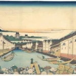 Katsushika Hokusai 冨嶽三十六景 江戸日本橋 Nihonbashi in Edo Nihonbashi) From the Thirty Six Views of Mount Fuji (Fuga Poster 1830–1833 Wall Art Painting