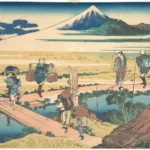 Katsushika Hokusai 冨嶽三十六景 相州仲原 Nakahara in Sagami Province (Sōshū Nakahara) From the Thirty Six Views of Mount Poster 1830–1833 Wall Art Painting