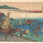 Katsushika Hokusai 百人一首 乳母かえ説 元良親王 Poem by Motoyoshi Shinnō From the One Hundred Poems Explained by the Nurse (H Poster 1830 Wall Art Painting