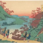 Katsushika Hokusai 百人一首 乳母かゑとき 猿丸太夫 Poem by Sarumaru Dayū From the One Hundred Poems Explained by the Nurse (Hya Poster 1830 Wall Art Painting