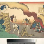 Katsushika Hokusai 百人一首 宇波か縁説 権中納言定家 Poem by Gon Chūnagon Sadaie From the One Hundred Poems Explained by the Nur Poster 1830 Wall Art Painting