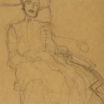 Gustav Klimt Study for Portrait of Adele Bloch Bauer I C 1905 Poster PrintOvly