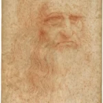 Leonardo da Vinci Autoritratto Poster 1500 Wall Art Painting