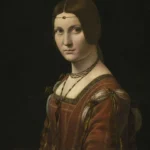 Leonardo da Vinci Paris Musée du Louvre Portrait of an Unknown Woman Incorrectly Known As la Belle Ferro Poster 1500 Wall Art Painting