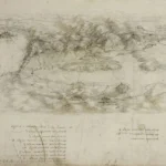 Leonardo da Vinci A Bird's Eye View of the Valdichiana C 6 Poster 1503 Wall Art Painting