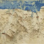 Leonardo da Vinci A Bird's Eye View of Western Tuscany C 4 Poster 1503 Wall Art Painting