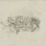 Leonardo da Vinci A Cavalcade C 4 Poster 1503 Wall Art Painting
