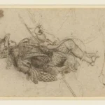Leonardo da Vinci A Masquerader on Horseback 1517 Poster PrintOvly
