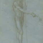Leonardo da Vinci A Nude Youth As St John the Baptist 1485 Poster PrintOvly