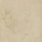 Leonardo da Vinci A Portrait of a Man in Profile C 5 Poster 1482 Wall Art Painting