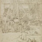 Leonardo da Vinci A Scene in an Arsenal Poster 1485–1490 Wall Art Painting