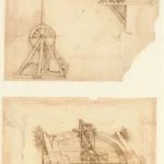 Leonardo da Vinci Codex Atlanticus Folio 160 1478 Poster PrintOvly