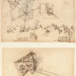 Leonardo da Vinci Codex Atlanticus Folio 67 Poster 1478–1519 Wall Art Painting