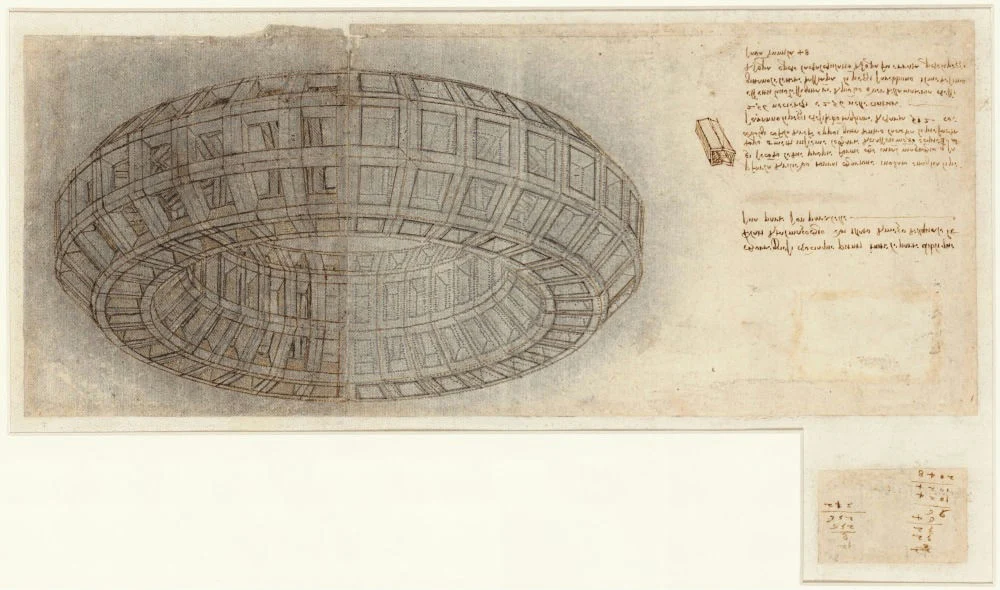 Leonardo da Vinci Codex Atlanticus, folio 710 r Leonardo da Vinci Codex Atlanticus Folio 710 Poster 1478–1519 Wall Art Painting - Image 1