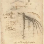 Leonardo da Vinci Codex Atlanticus Folio 844 Poster 1478–1519 Wall Art Painting