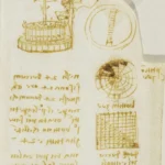 Leonardo da Vinci Designs for a Water Clock Poster 1508–1510 Wall Art Painting