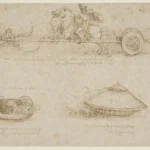 Leonardo da Vinci Military Machines Poster 1485 Wall Art Painting