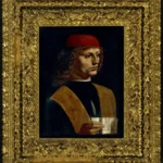Leonardo da Vinci Portrait of a Musician Poster 1485 Wall Art Painting