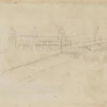 Leonardo da Vinci Recto a Horse's Fore Leg and Chest Verso a Design for a Palace Poster 1517–1518 Wall Art Painting