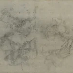 Leonardo da Vinci Recto Cavalry Skirmishes Verso Cavalry Skirmishes C 4 Poster 1503 Wall Art Painting