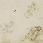 Leonardo da Vinci Recto Studies of Dragons Verso a Design for a Decorated Cuirass Poster 1478–1480 Wall Art Painting
