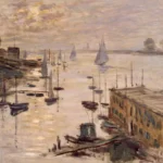 Claude Monet le Bassin D Argenteuil Vu Depuis le Pont Routier Poster 1874 Wall Art Painting