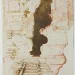 Michelangelo Project for the Staircase of the Laurenziana Library Poster 1525 Wall Art Painting