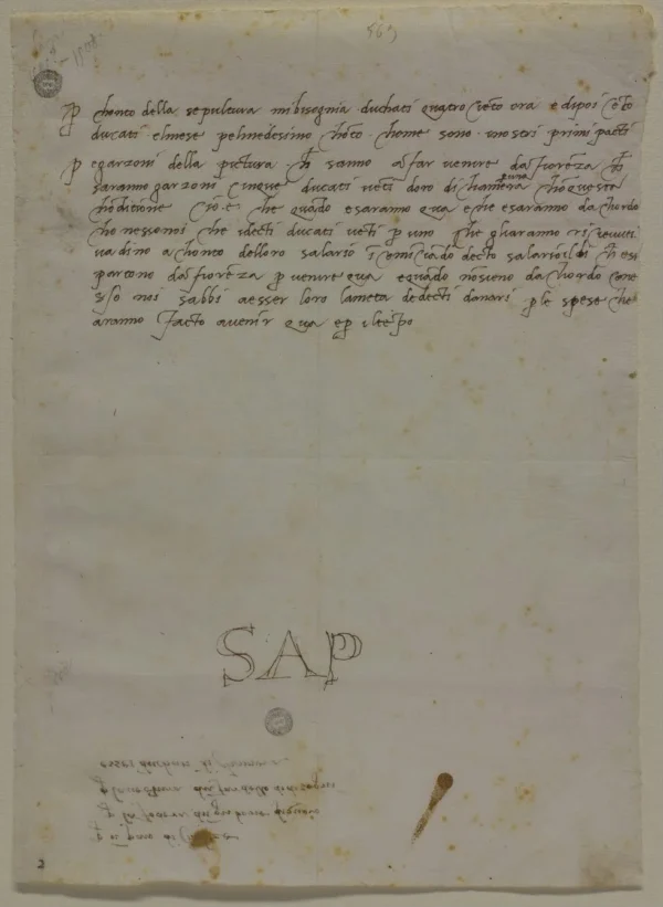Michelangelo A Memory (December 1508) Poster PrintOvly