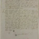 Michelangelo Letter to Giulio de' Medici (November 1518) Poster Wall Art Painting