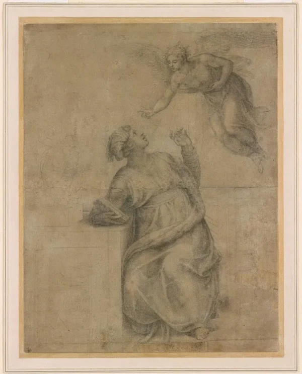 Michelangelo Annunciation to the Virgin 1547 Poster PrintOvly