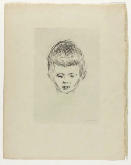 Edvard Munch Portret van Andreas Schwarz 1906 Poster PrintOvly