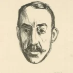 Edvard Munch Portret van Henry van de Velde 1906 Poster PrintOvly