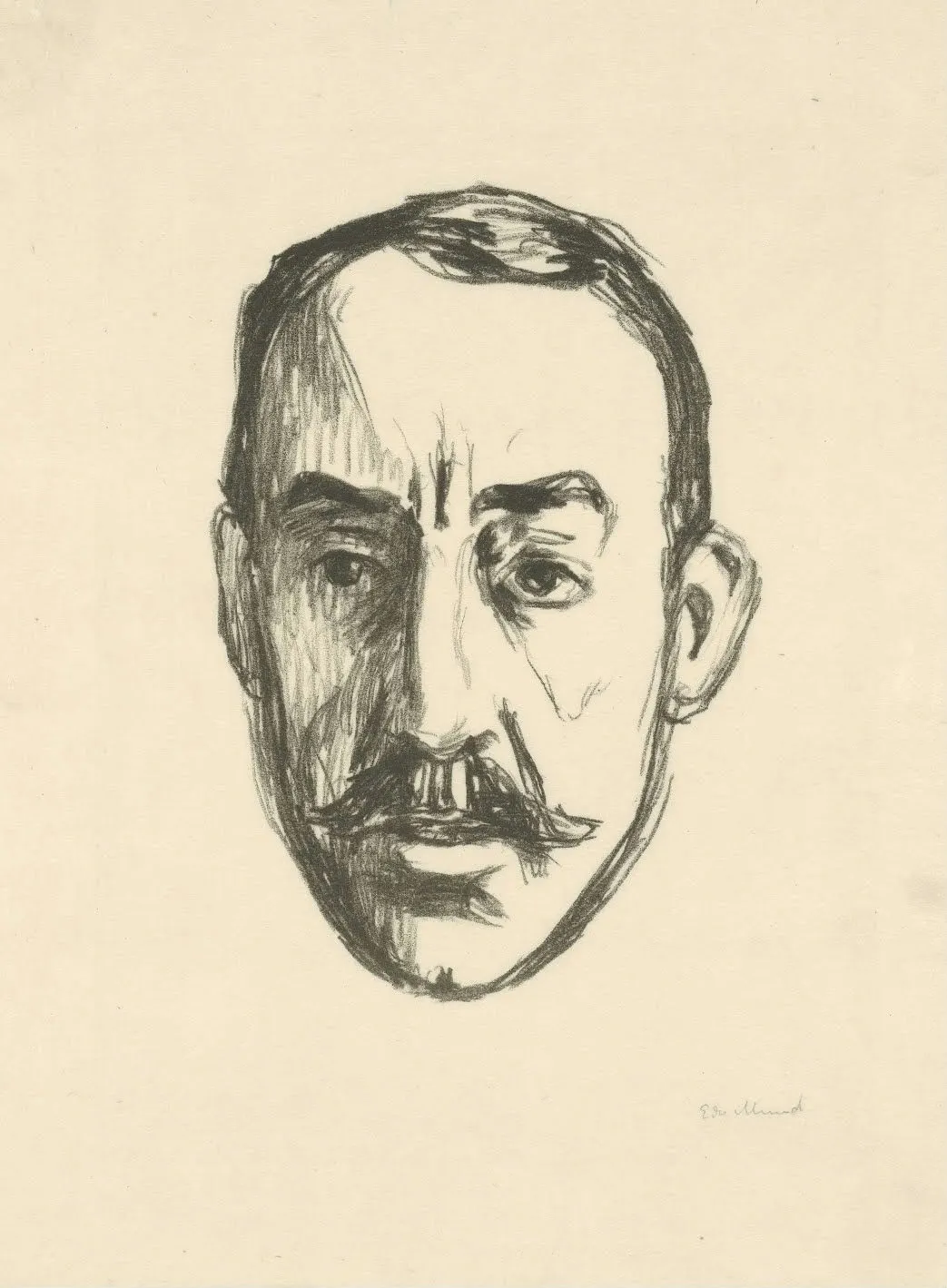 Edvard Munch - Portret van Henry van de Velde Poster 1906 Edvard Munch Portret van Henry van de Velde 1906 Poster PrintOvly