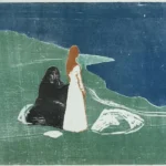 Edvard Munch Two Women on the Shore 1898 Poster PrintOvly