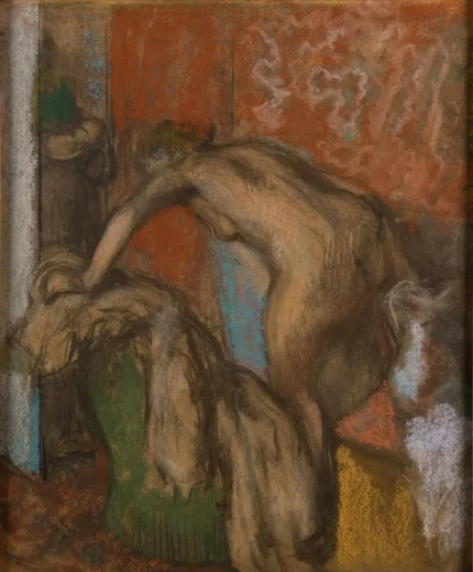Edgar Degas National Museum in Belgrade and Women Leaving Her Bath 1900 Poster PrintOvly