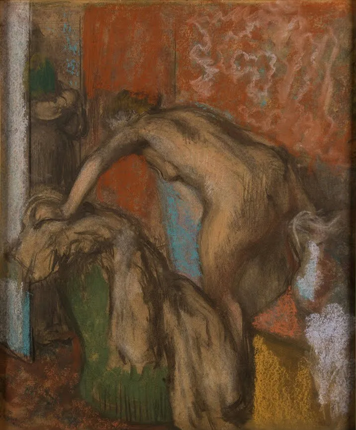 Edgar Degas - National Museum in Belgrade and Women Leaving Her Bath Poster 1900 Edgar Degas National Museum in Belgrade and Women Leaving Her Bath 1900 Poster PrintOvly
