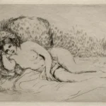Pierre-Auguste Renoir Nude Woman Reclining Poster 1841–1919 Wall Art Painting