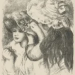 Pierre-Auguste Renoir Pinning the Hat (1841–1919) Poster Wall Art Painting
