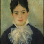 Pierre-Auguste Renoir Lady Smiling (Portrait of Alphonsine Fournaise) Poster 1885 Wall Art Painting