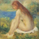 Pierre-Auguste Renoir Nude Woman Sitting Poster 1885 Wall Art Painting